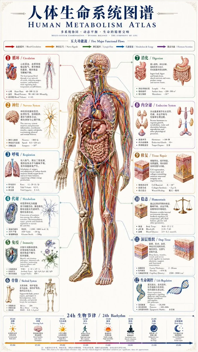 Póster atlas del metabolismo humano