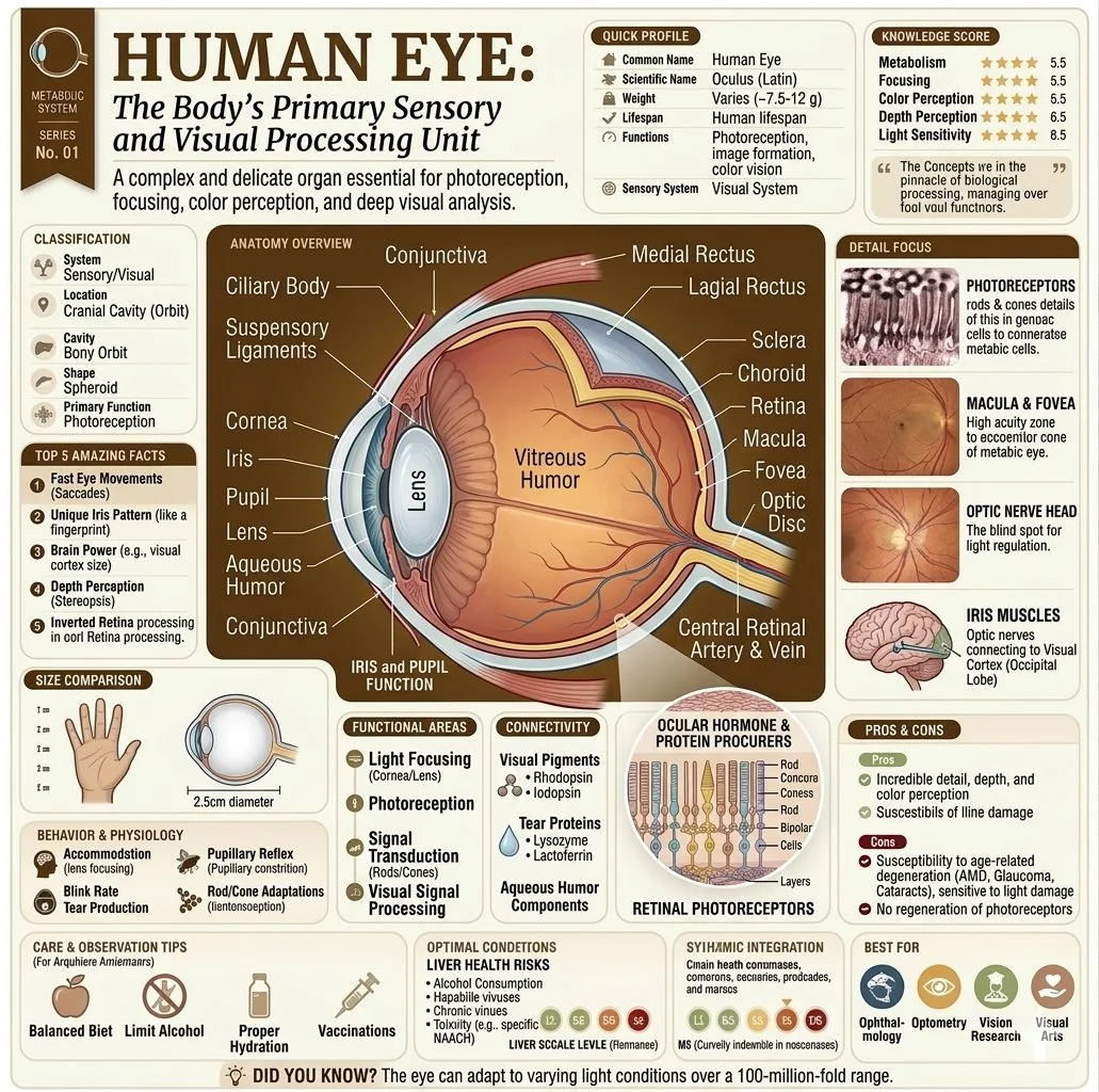 Infografía sensorial del ojo y el oído