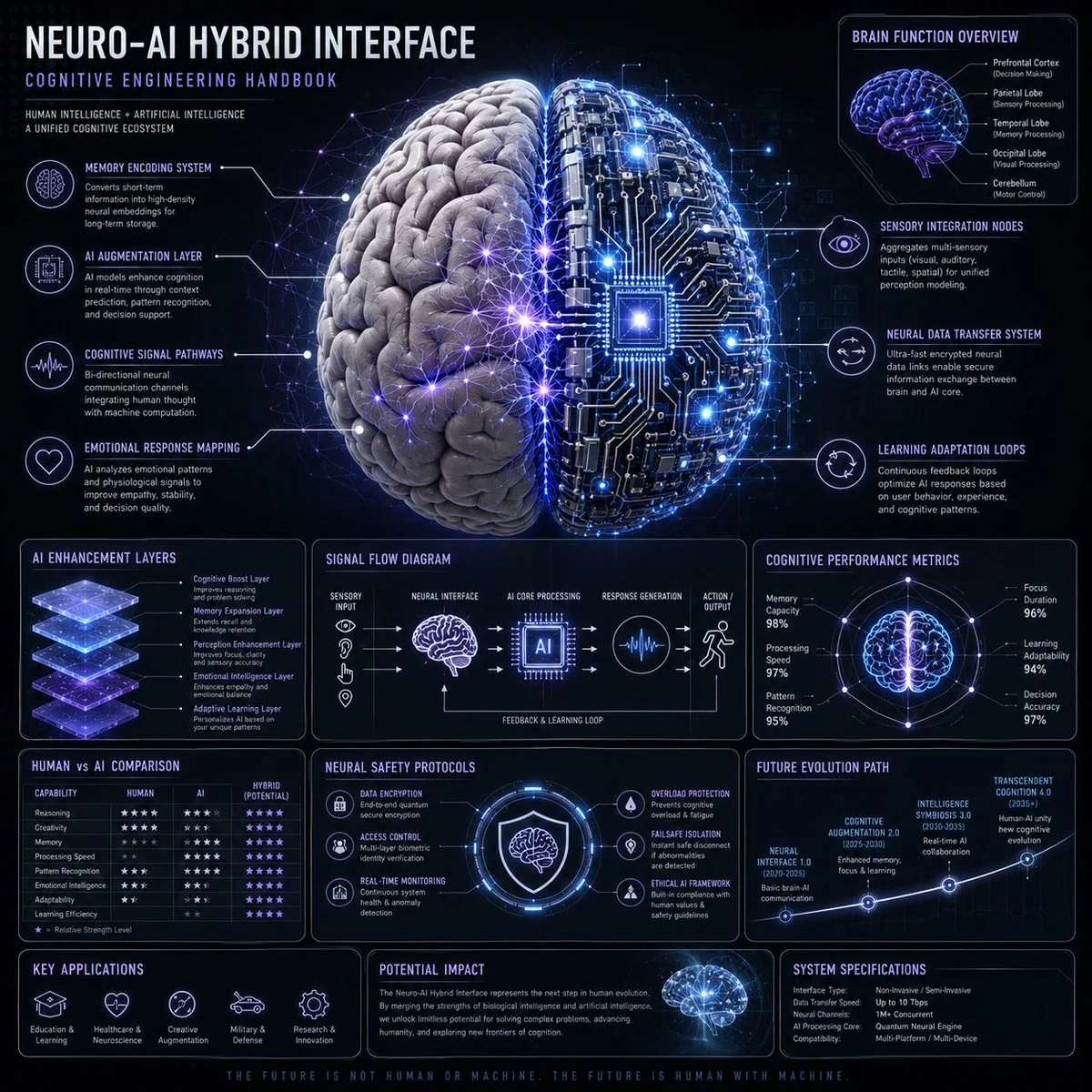 Sistema híbrido de neurociencia e IA
